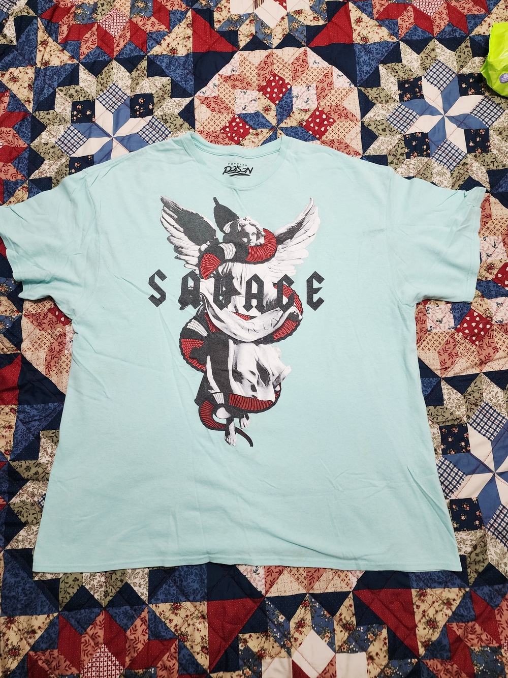Savage Graphic Tee - Light Blue Men’s Shirt